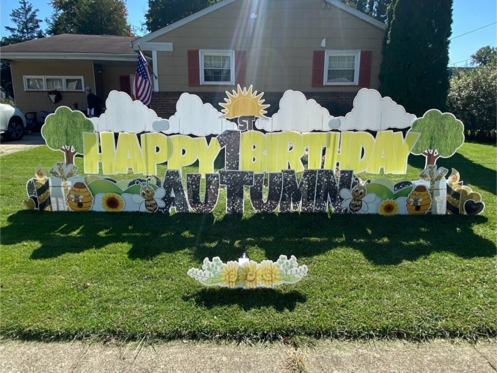 Yard Sign Business - Happy Birthday Lawn Sign
